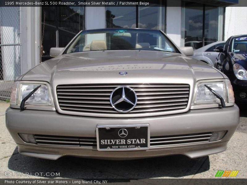 Smoke Silver Metallic / Parchment Beige 1995 Mercedes-Benz SL 500 Roadster