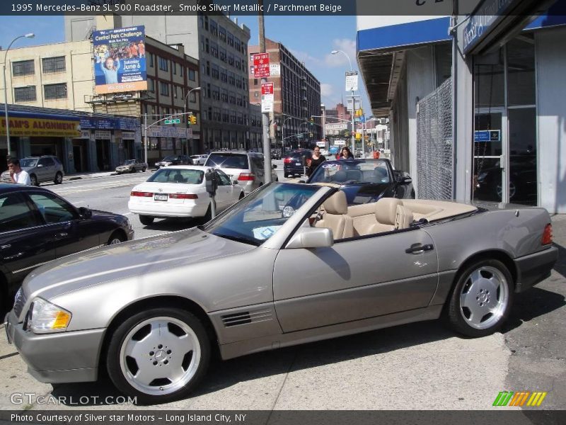 Smoke Silver Metallic / Parchment Beige 1995 Mercedes-Benz SL 500 Roadster