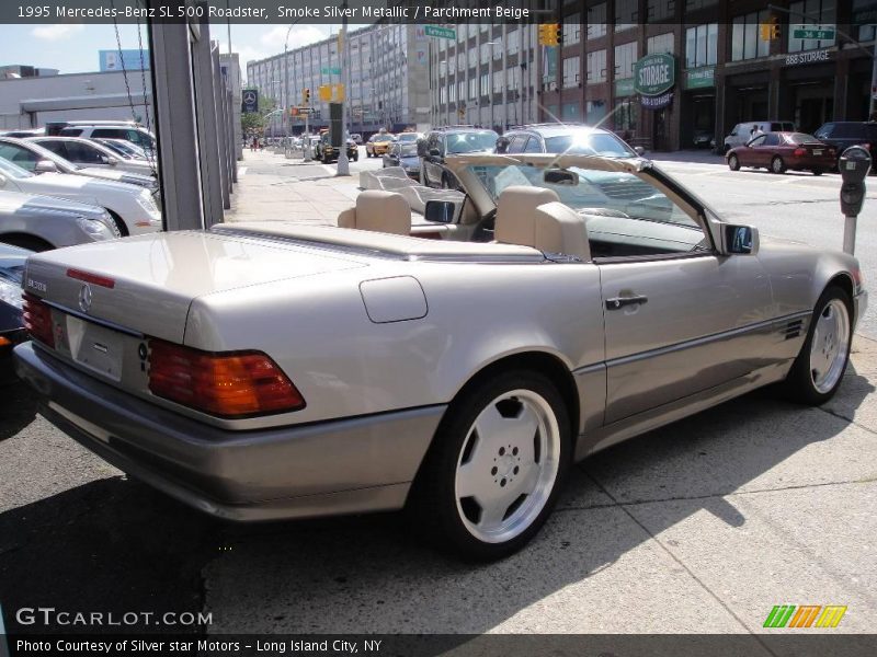 Smoke Silver Metallic / Parchment Beige 1995 Mercedes-Benz SL 500 Roadster