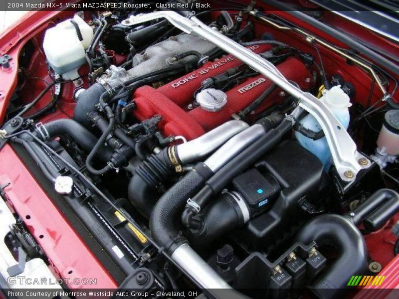 Classic Red / Black 2004 Mazda MX-5 Miata MAZDASPEED Roadster