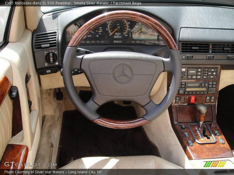 Smoke Silver Metallic / Parchment Beige 1995 Mercedes-Benz SL 500 Roadster