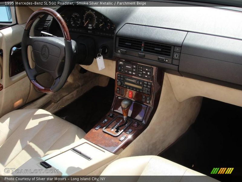 Smoke Silver Metallic / Parchment Beige 1995 Mercedes-Benz SL 500 Roadster