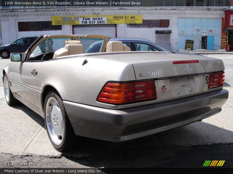 Smoke Silver Metallic / Parchment Beige 1995 Mercedes-Benz SL 500 Roadster