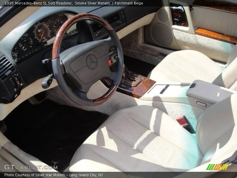 Smoke Silver Metallic / Parchment Beige 1995 Mercedes-Benz SL 500 Roadster