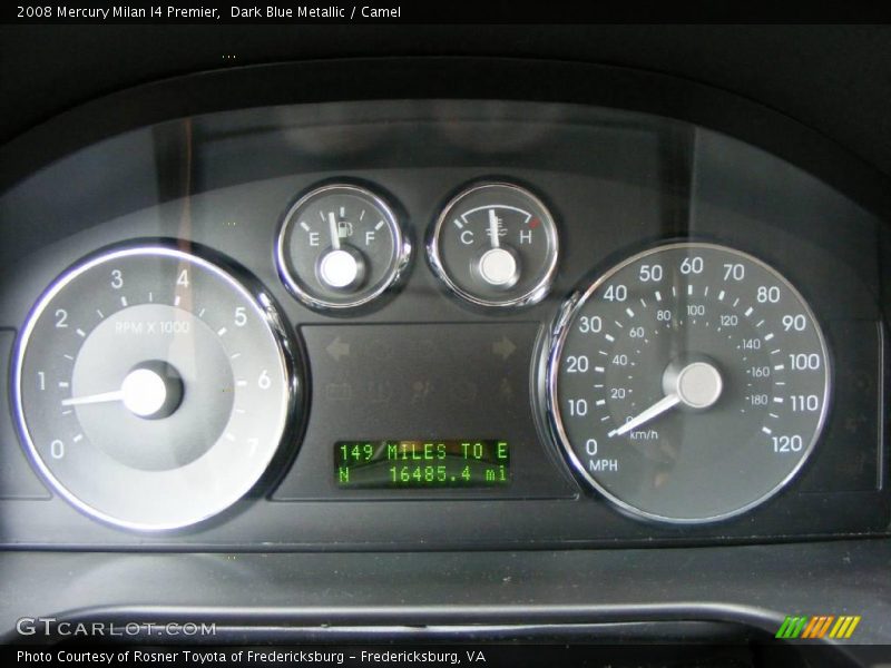 Dark Blue Metallic / Camel 2008 Mercury Milan I4 Premier
