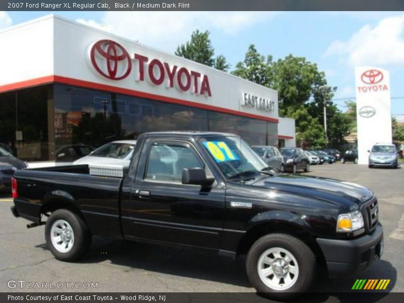 Black / Medium Dark Flint 2007 Ford Ranger XL Regular Cab