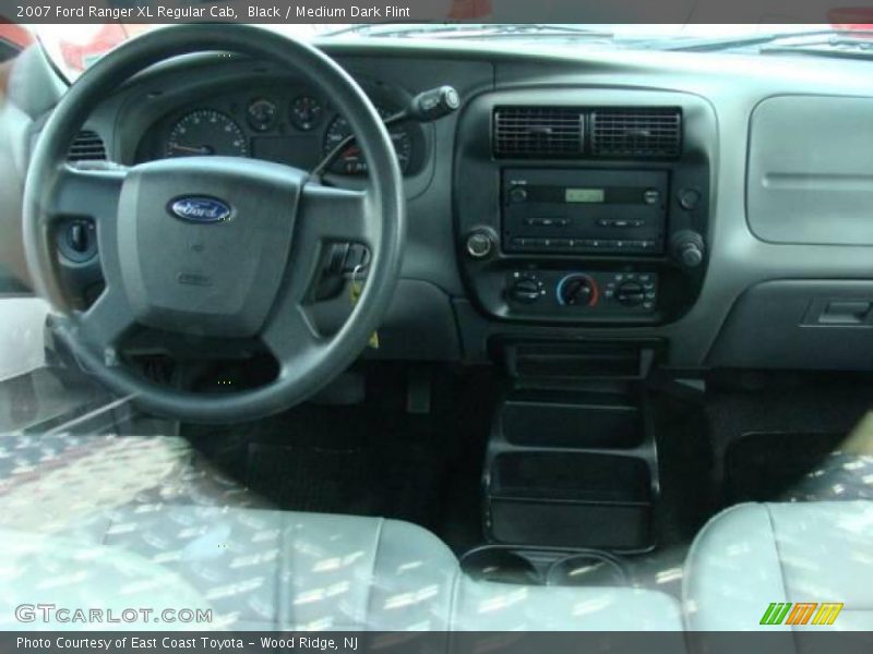 Black / Medium Dark Flint 2007 Ford Ranger XL Regular Cab