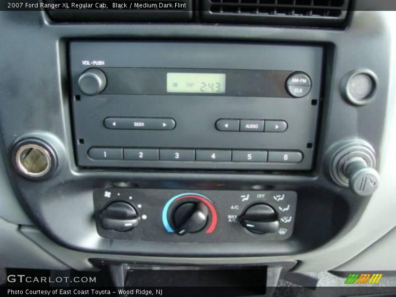 Black / Medium Dark Flint 2007 Ford Ranger XL Regular Cab