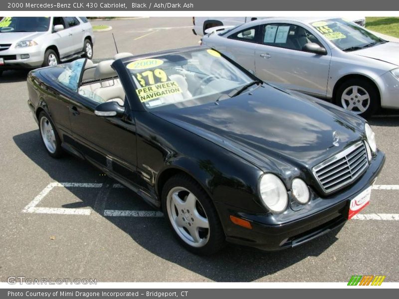 Black / Ash/Dark Ash 2000 Mercedes-Benz CLK 430 Cabriolet