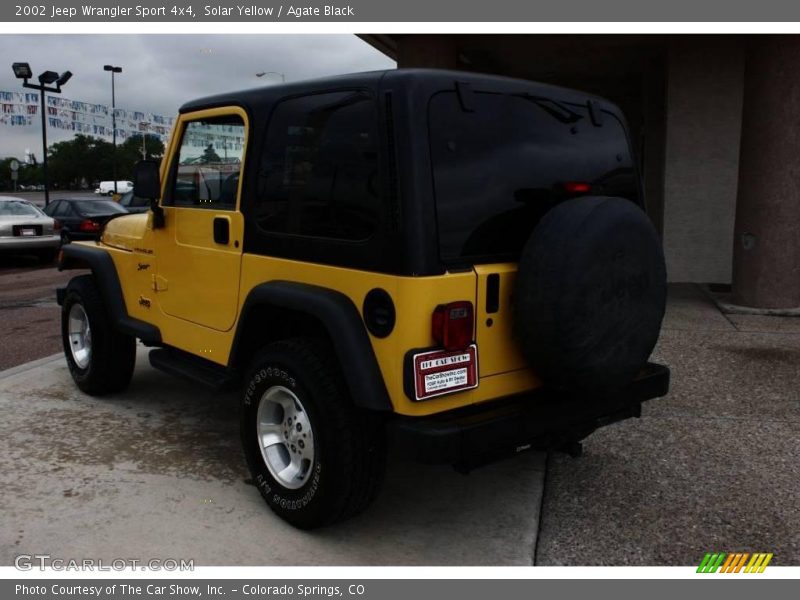 Solar Yellow / Agate Black 2002 Jeep Wrangler Sport 4x4