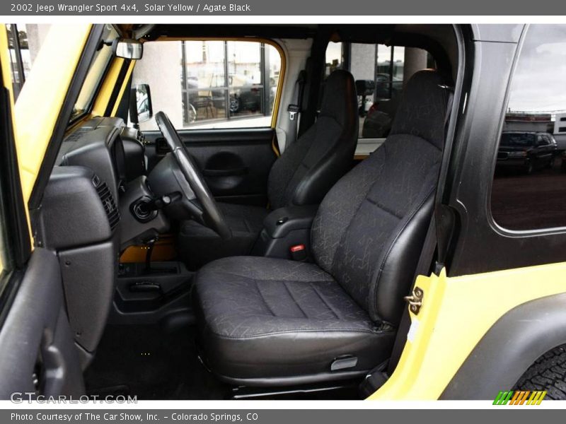 Solar Yellow / Agate Black 2002 Jeep Wrangler Sport 4x4