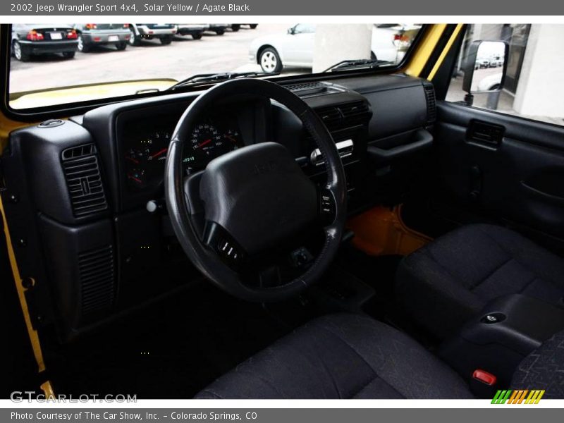Solar Yellow / Agate Black 2002 Jeep Wrangler Sport 4x4