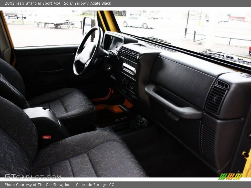 Solar Yellow / Agate Black 2002 Jeep Wrangler Sport 4x4
