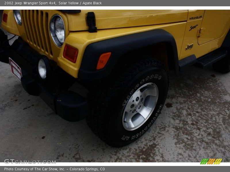 Solar Yellow / Agate Black 2002 Jeep Wrangler Sport 4x4