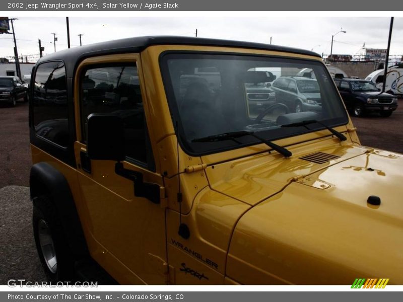 Solar Yellow / Agate Black 2002 Jeep Wrangler Sport 4x4