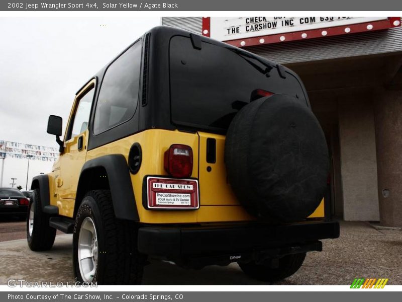 Solar Yellow / Agate Black 2002 Jeep Wrangler Sport 4x4