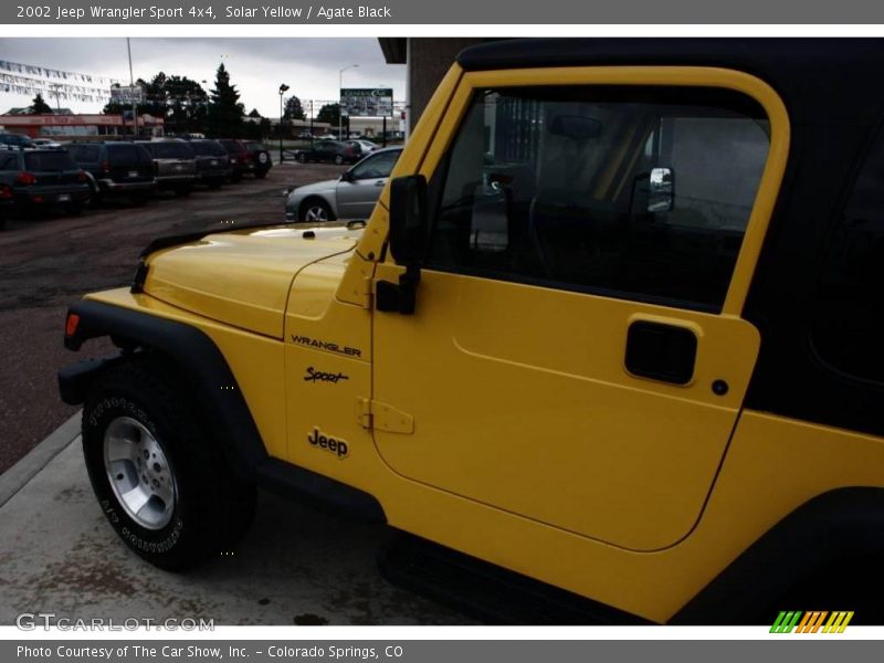 Solar Yellow / Agate Black 2002 Jeep Wrangler Sport 4x4