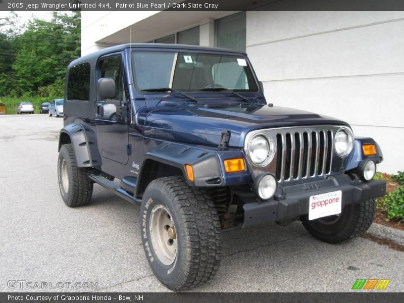 Patriot Blue Pearl / Dark Slate Gray 2005 Jeep Wrangler Unlimited 4x4