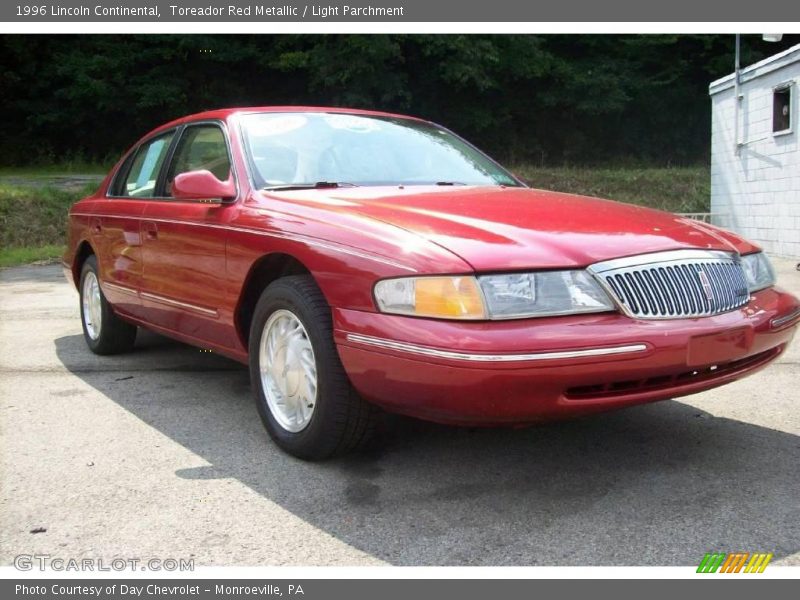 Toreador Red Metallic / Light Parchment 1996 Lincoln Continental