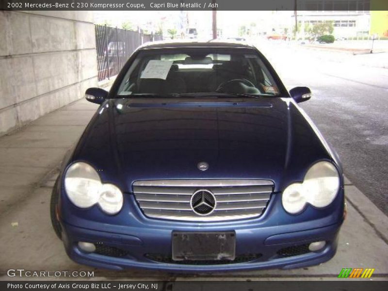 Capri Blue Metallic / Ash 2002 Mercedes-Benz C 230 Kompressor Coupe