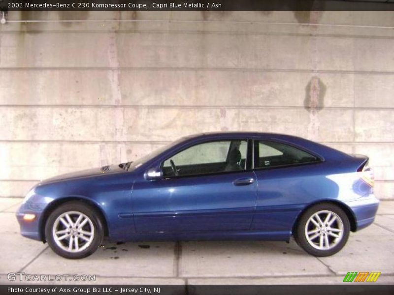 Capri Blue Metallic / Ash 2002 Mercedes-Benz C 230 Kompressor Coupe