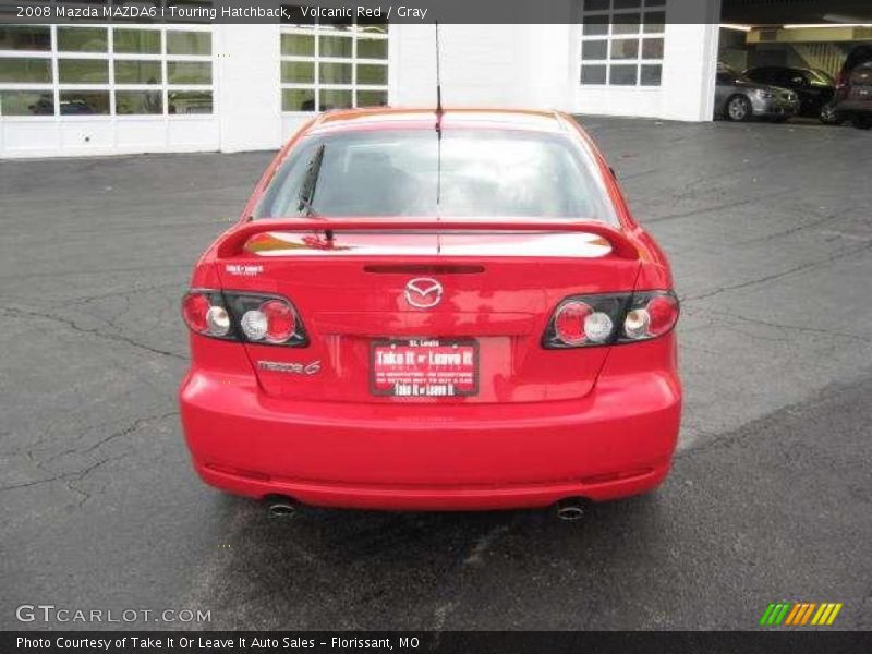 Volcanic Red / Gray 2008 Mazda MAZDA6 i Touring Hatchback