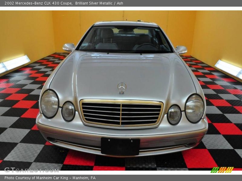 Brilliant Silver Metallic / Ash 2002 Mercedes-Benz CLK 430 Coupe