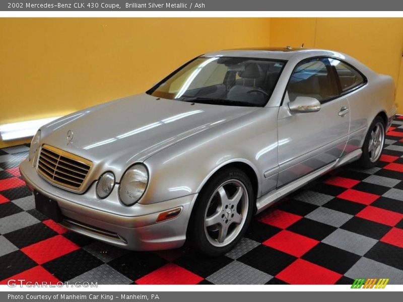 Brilliant Silver Metallic / Ash 2002 Mercedes-Benz CLK 430 Coupe