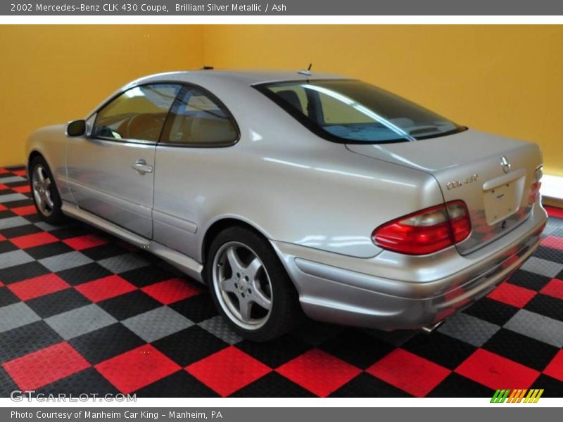 Brilliant Silver Metallic / Ash 2002 Mercedes-Benz CLK 430 Coupe