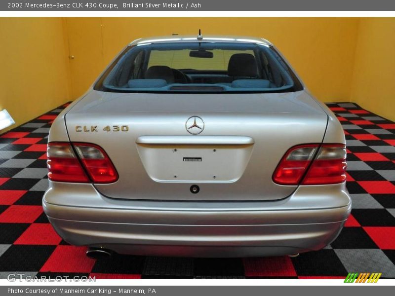 Brilliant Silver Metallic / Ash 2002 Mercedes-Benz CLK 430 Coupe