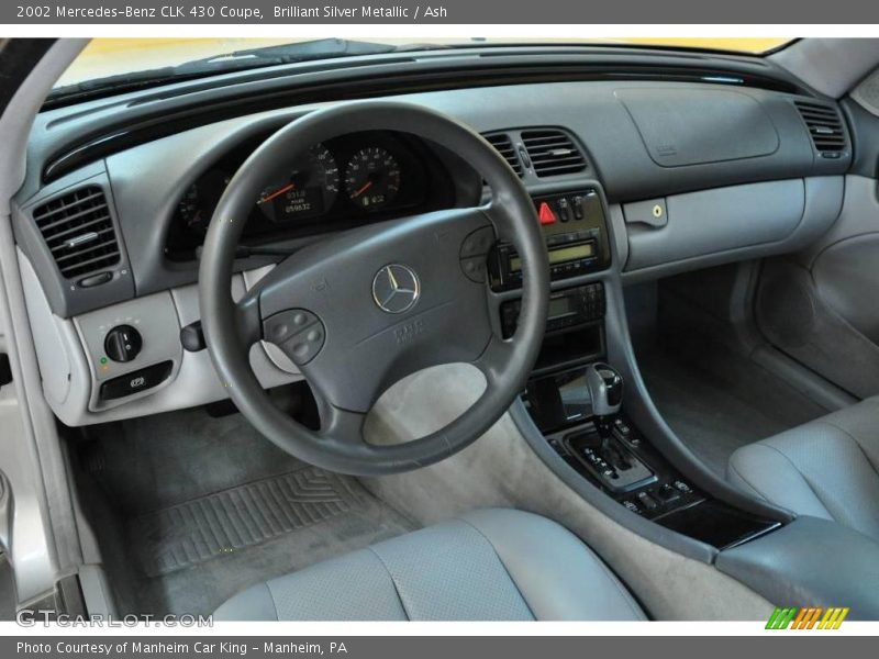 Brilliant Silver Metallic / Ash 2002 Mercedes-Benz CLK 430 Coupe