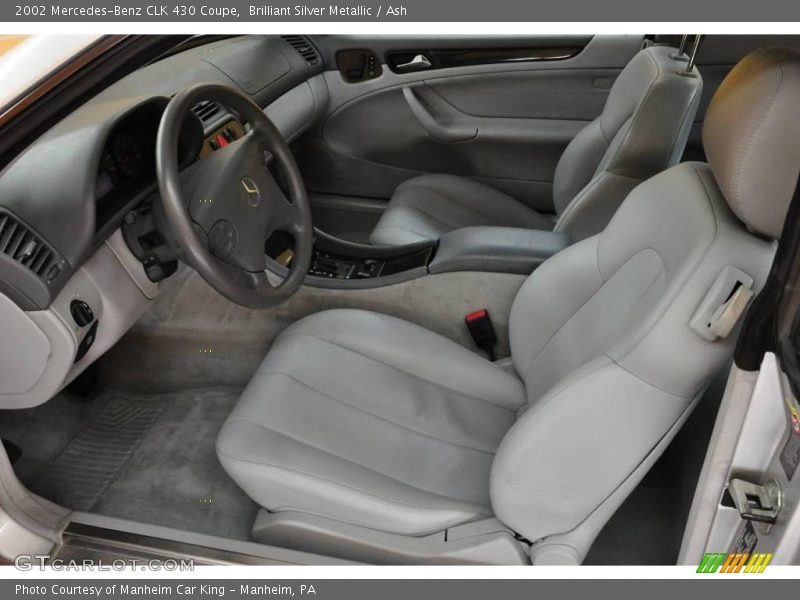 Brilliant Silver Metallic / Ash 2002 Mercedes-Benz CLK 430 Coupe