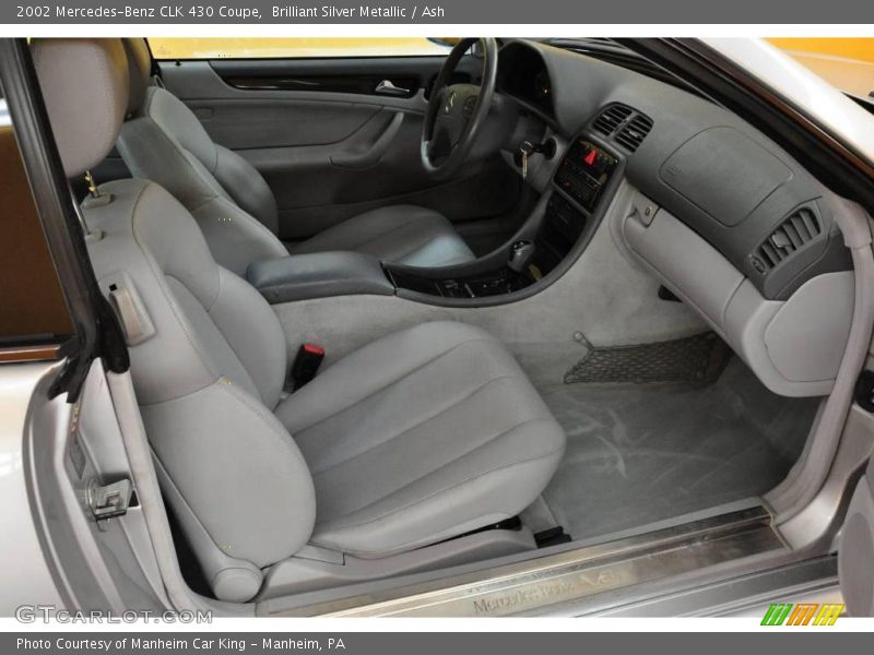 Brilliant Silver Metallic / Ash 2002 Mercedes-Benz CLK 430 Coupe