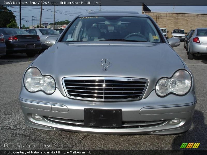 Brilliant Silver Metallic / Ash 2003 Mercedes-Benz C 320 Sedan