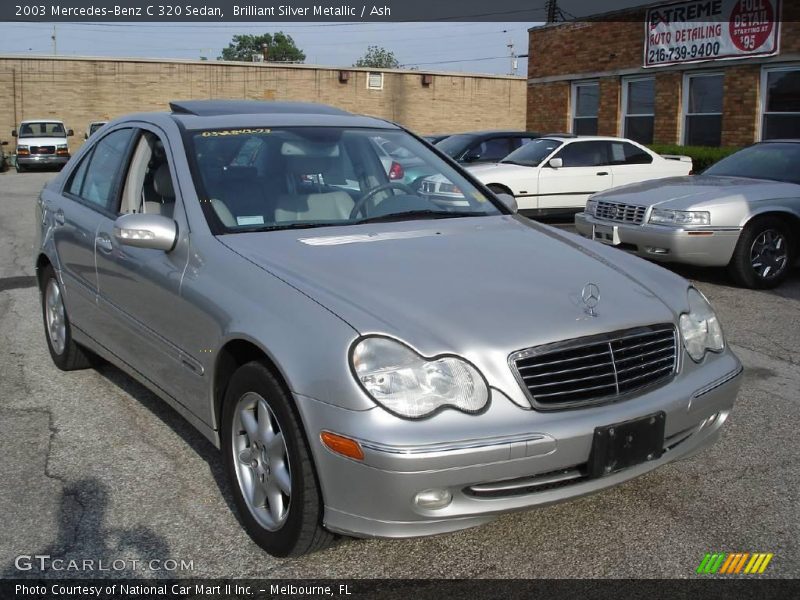 Brilliant Silver Metallic / Ash 2003 Mercedes-Benz C 320 Sedan