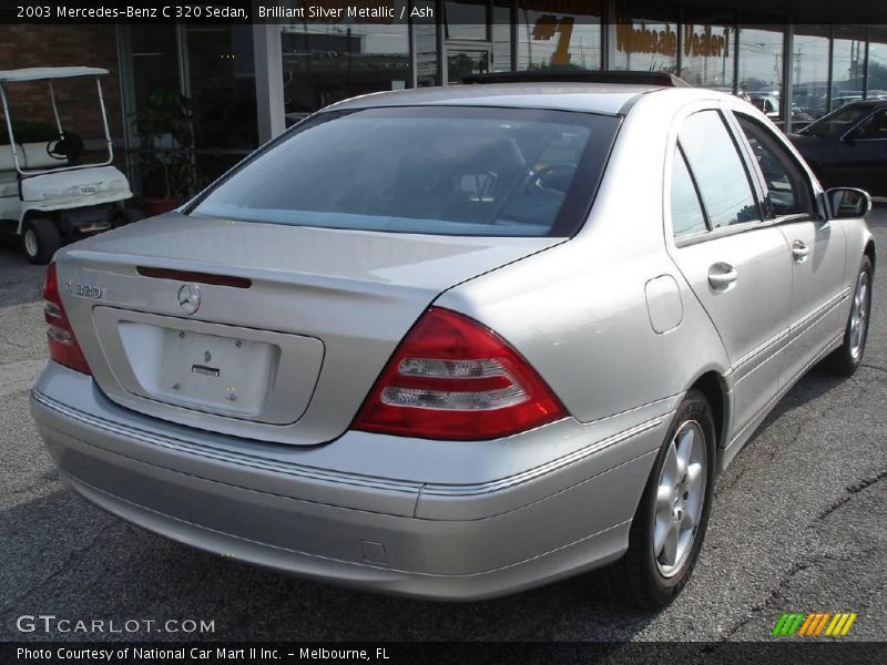 Brilliant Silver Metallic / Ash 2003 Mercedes-Benz C 320 Sedan