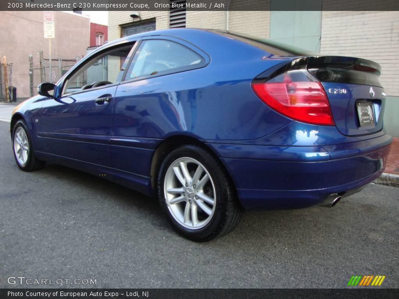Orion Blue Metallic / Ash 2003 Mercedes-Benz C 230 Kompressor Coupe