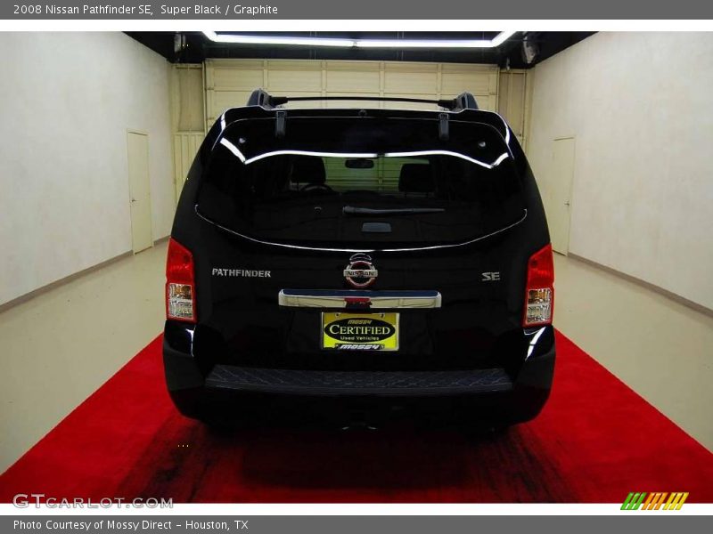 Super Black / Graphite 2008 Nissan Pathfinder SE