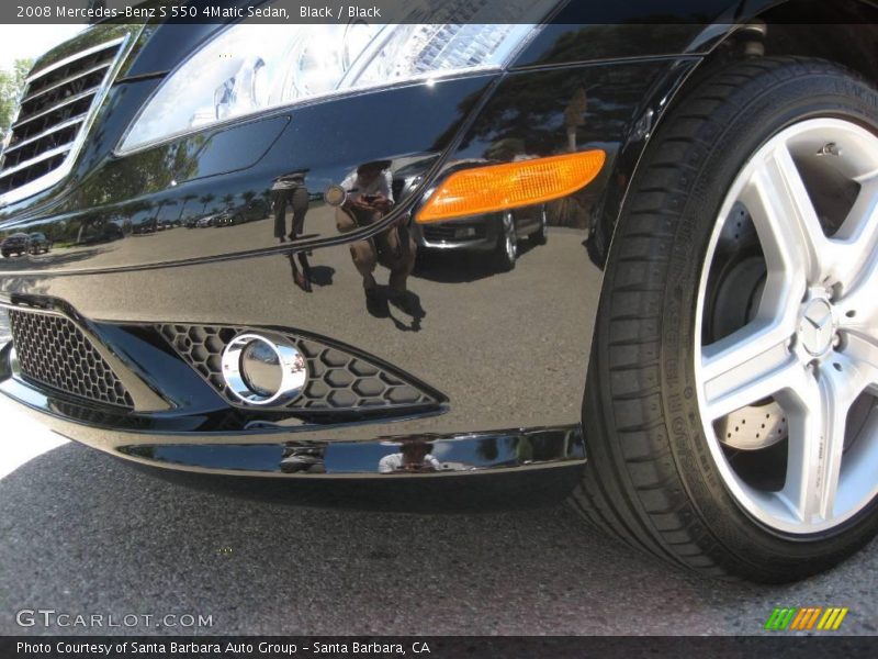 Black / Black 2008 Mercedes-Benz S 550 4Matic Sedan