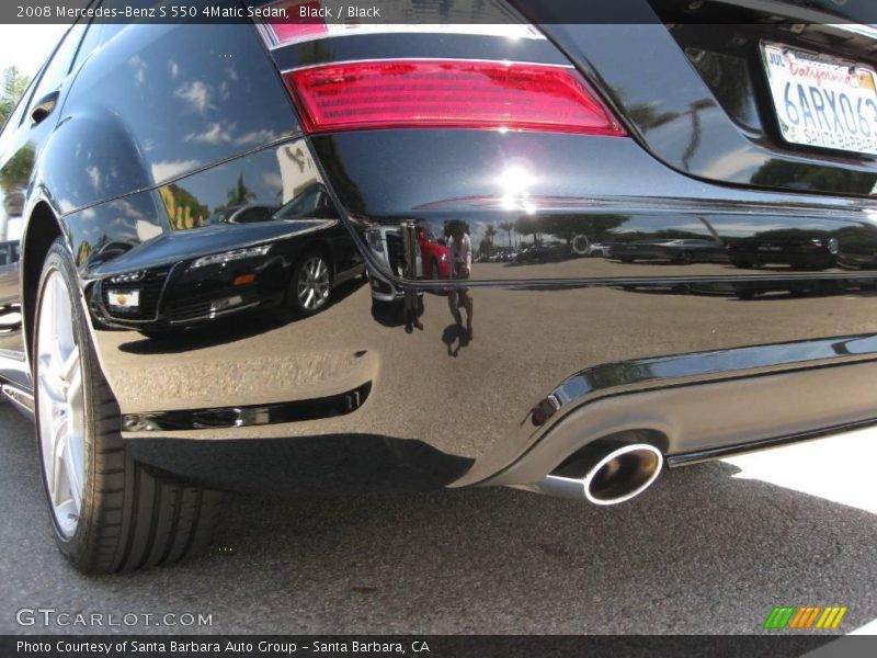 Black / Black 2008 Mercedes-Benz S 550 4Matic Sedan