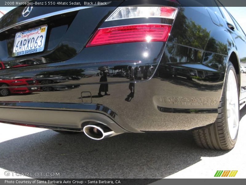 Black / Black 2008 Mercedes-Benz S 550 4Matic Sedan