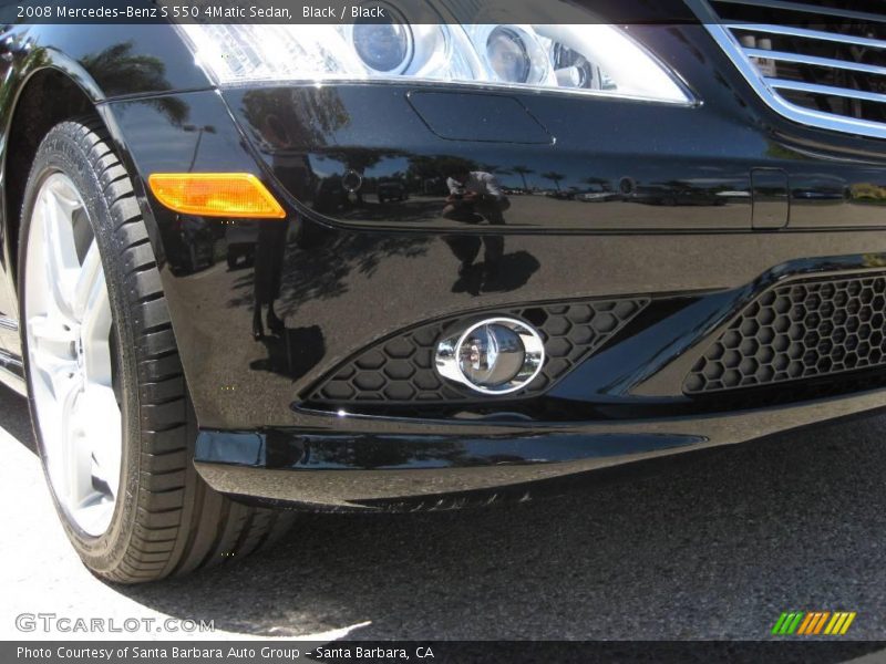 Black / Black 2008 Mercedes-Benz S 550 4Matic Sedan