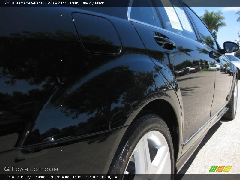Black / Black 2008 Mercedes-Benz S 550 4Matic Sedan