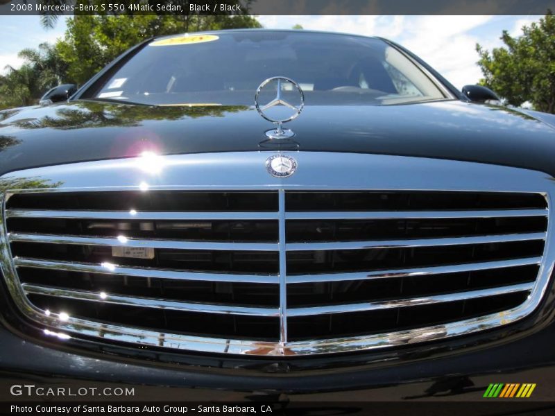 Black / Black 2008 Mercedes-Benz S 550 4Matic Sedan