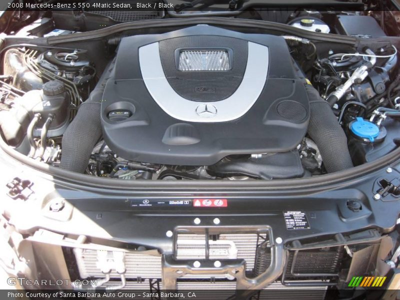 Black / Black 2008 Mercedes-Benz S 550 4Matic Sedan