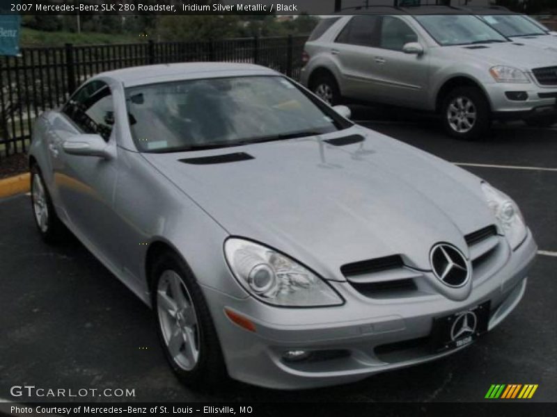Iridium Silver Metallic / Black 2007 Mercedes-Benz SLK 280 Roadster