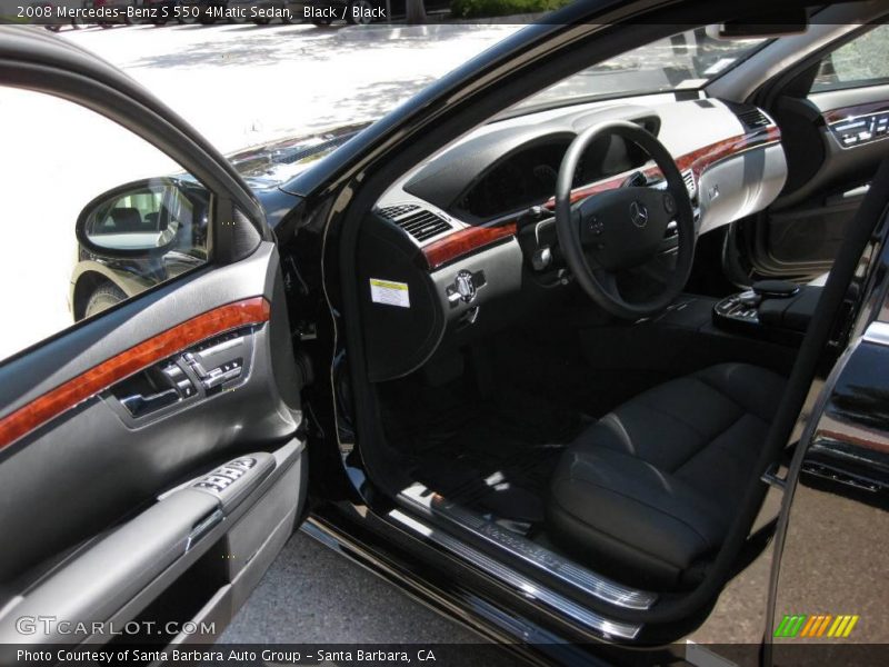 Black / Black 2008 Mercedes-Benz S 550 4Matic Sedan