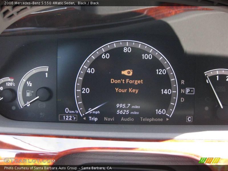 Black / Black 2008 Mercedes-Benz S 550 4Matic Sedan