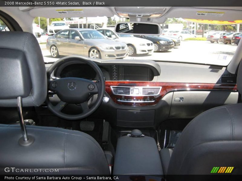 Black / Black 2008 Mercedes-Benz S 550 4Matic Sedan
