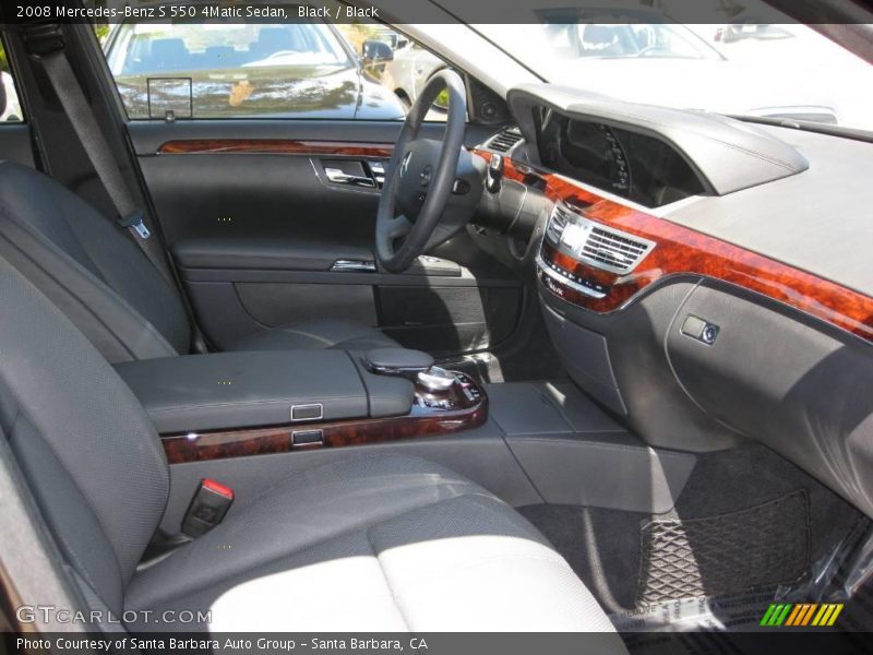 Black / Black 2008 Mercedes-Benz S 550 4Matic Sedan